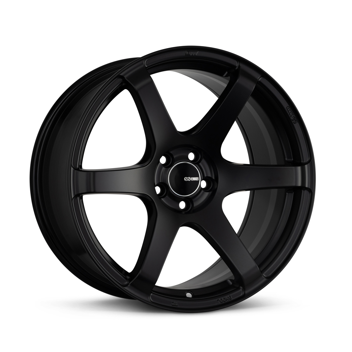 Enkei T6S 17x8 35mm Offset 5x114.3 Bolt Pattern 72.6 Bore Matte Black Wheel main image 0