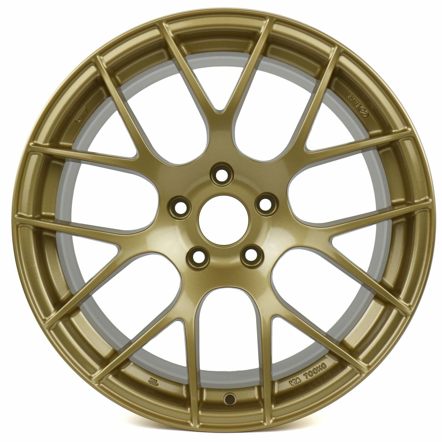 Enkei Raijin 18×9.5 35mm Offset 5×114.3 Bolt Pattern 72.6 Bore Diameter Gold Wheel *Special
