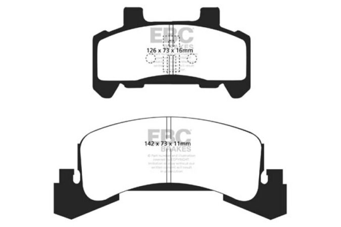 EBC Yellowstuff Front Brake Pads | 88-90 Buick Regal 2.8