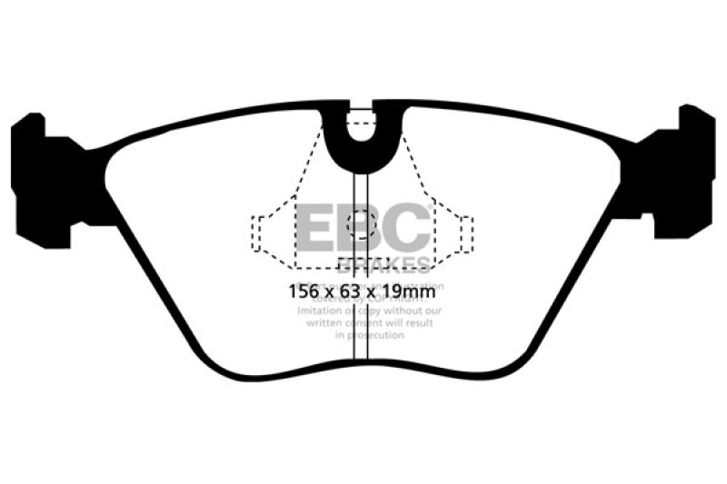 Hawk Performance Street Front Brake Pads | BMW M3 (1995–2002) (HB135N.760) main image 1