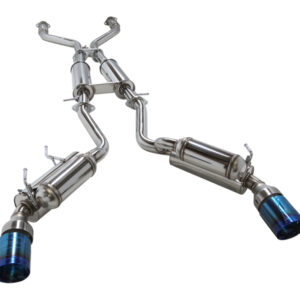 HKS 09+ 370z Dual Hi-Power Titanium Tip Catback Exhaust (requires removal of emissions canister shie 32009-BN004