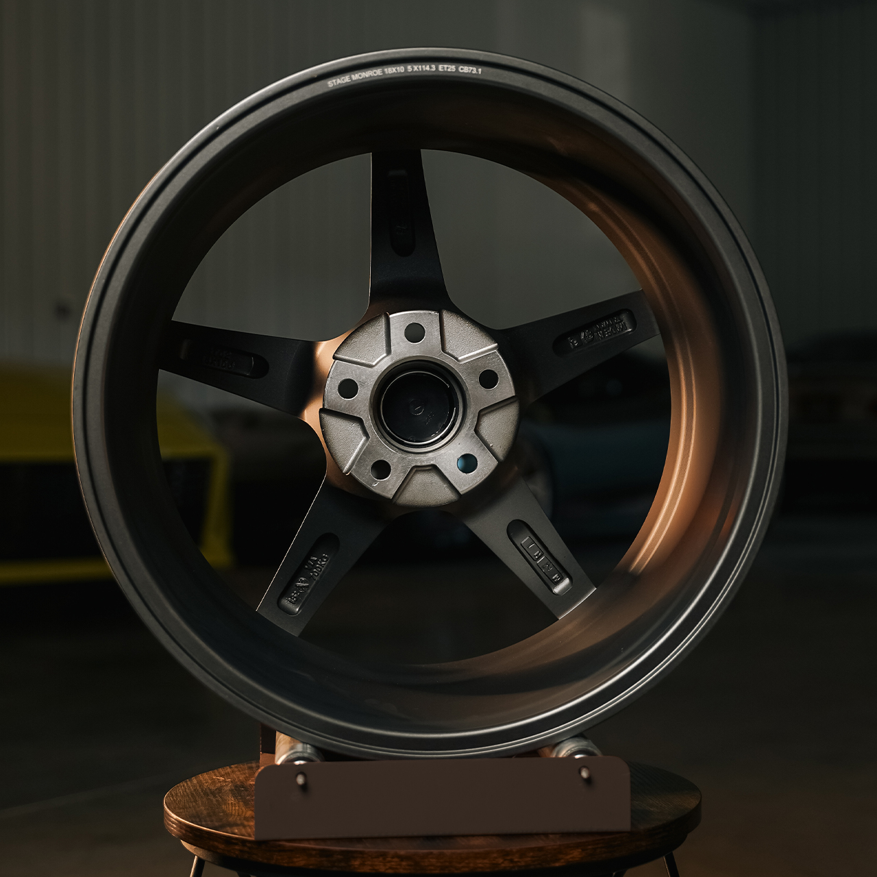 3 Stage Rims Stage Wheels Monroe 18×10 +25mm 5×114.3 CB: 73.1 Color: Matte Gun Metal ...
