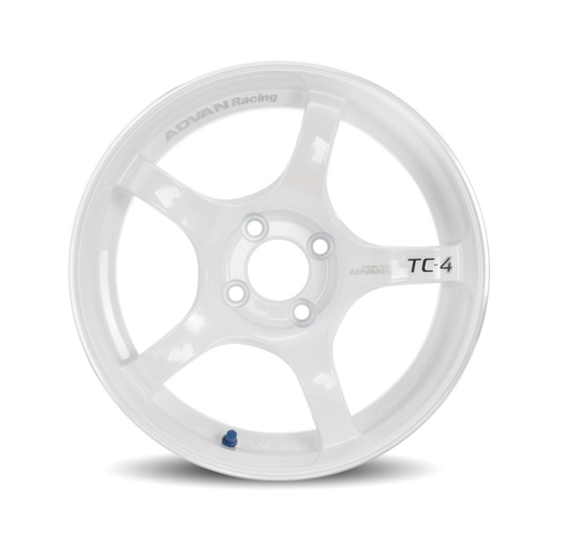 Advan TC4 16x8.0 +38 4-100 Racing White Metallic Wheel (No Ring