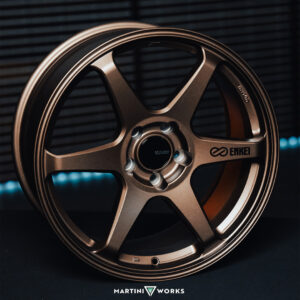 Enkei T6R 18x8.5 38mm Offset 5x114.3 Bolt Pattern 72.6 Bore Matte Bronze Wheel