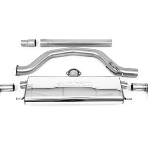 Milltek Cat Back 80mm Cat Back System (Road+) Polished GT-115 Trims  for Volkswagen Golf Mk8 GTi (245ps Non-GPF / North American Models Only) (2021 and Later), Polished Tips - SSXVW617 SSXVW617-1