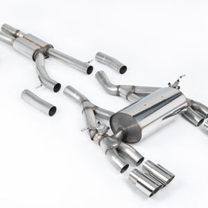 Milltek Cat Back EC-Approved. Polished Tips - OE System requires  for BMW 4 Series F82/83 M4 Coupe/Convertible & M4 Competition CoupÃ© (Non-OPF equipped models only) (2014 to 2018), Polished Tips - SSXBM992 SSXBM992-2
