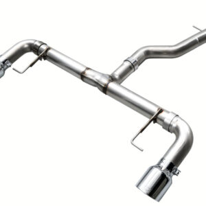 AWE 19-23 BMW 330i / 21-23 BMW 430i Base G2X Track Edition Axle Back Exhaust - Chrome Silver AWE-3020-32429