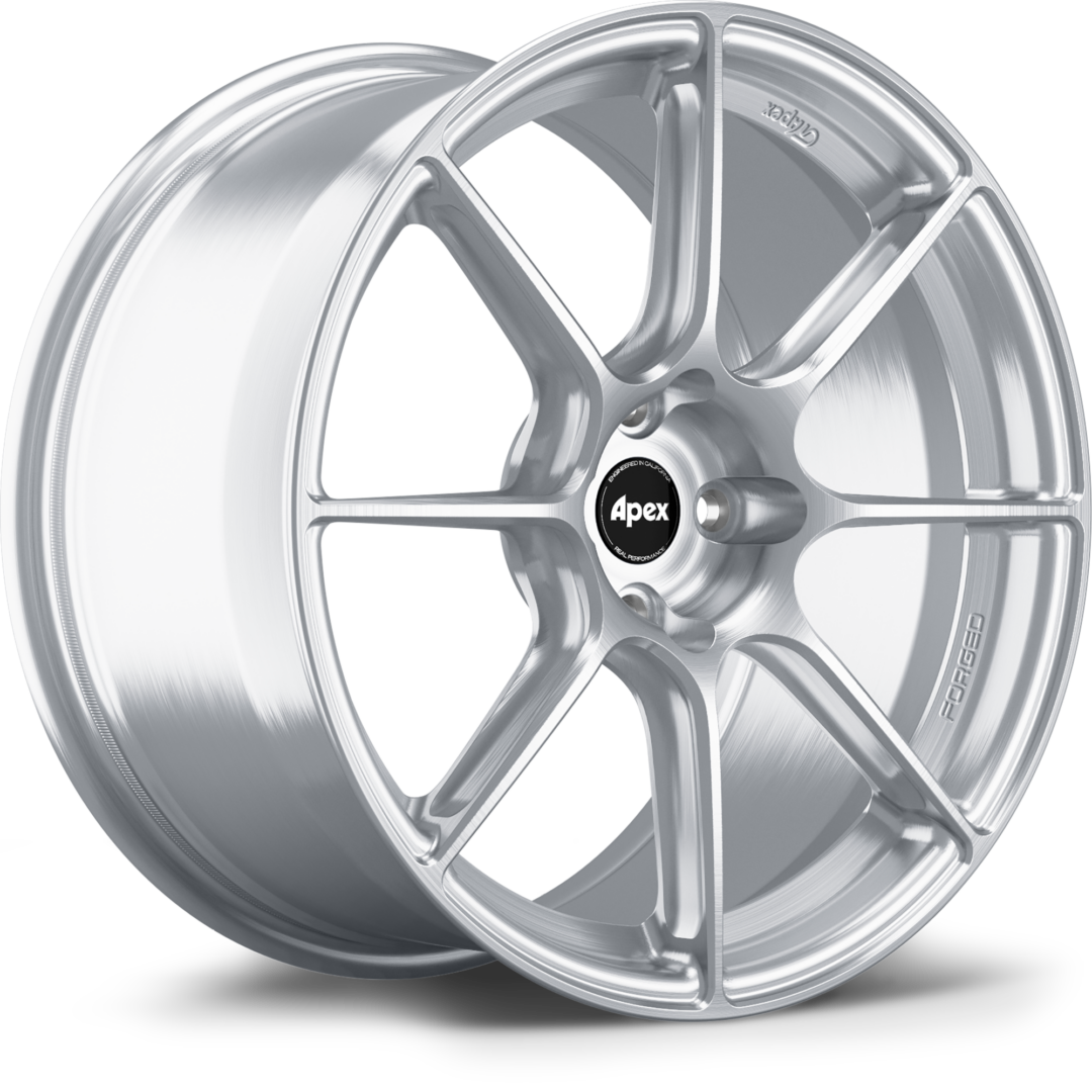 Apex Wheels SM-8RS 17x9 45 4x100 Brushed Clear | MartiniWorks