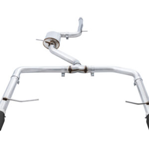 AWE Tuning 18-21 Volkswagen Jetta GLI Mk7 Track Exhaust - Diamond Black Tips (Fits High-Flow DP) AWE-3015-23060