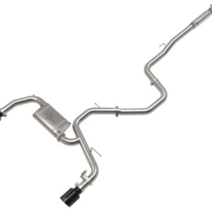 aFe Takeda Hyundai Elantra N 22-23 L4-2.0L (t) 3in 304 SS Cat-Back Exhaust w/ Black Tips 49-37028-B