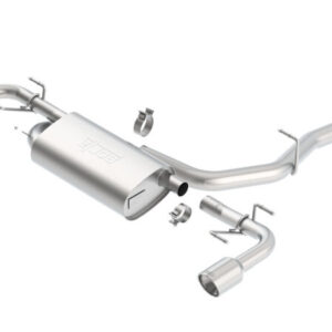 Borla 03-09 Mazda RX-8 1.3L Single Round Rolled Angle-Cut Cat-Back Exhaust 1014015