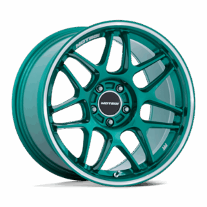 Motegi MR158 TSUBAKI 18x9.5 40 5x114.3 Hokkaido Green W/ Machined Lip
